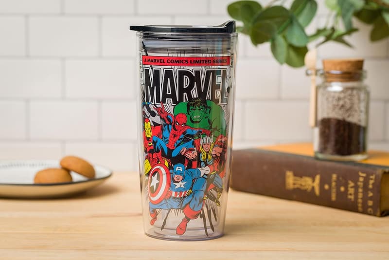 Marvel Avengers Travel Tumbler - 20 oz, Double Wall, Slide Lid
