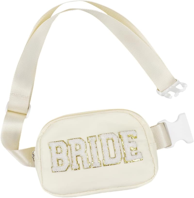 Bachelorette Party Fanny Pack for Bride with Adjustable Strap
