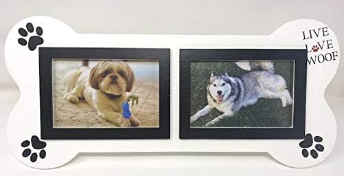 Pet Photo Frame - Bone-Shaped 4x6 Collage for Dog Lovers