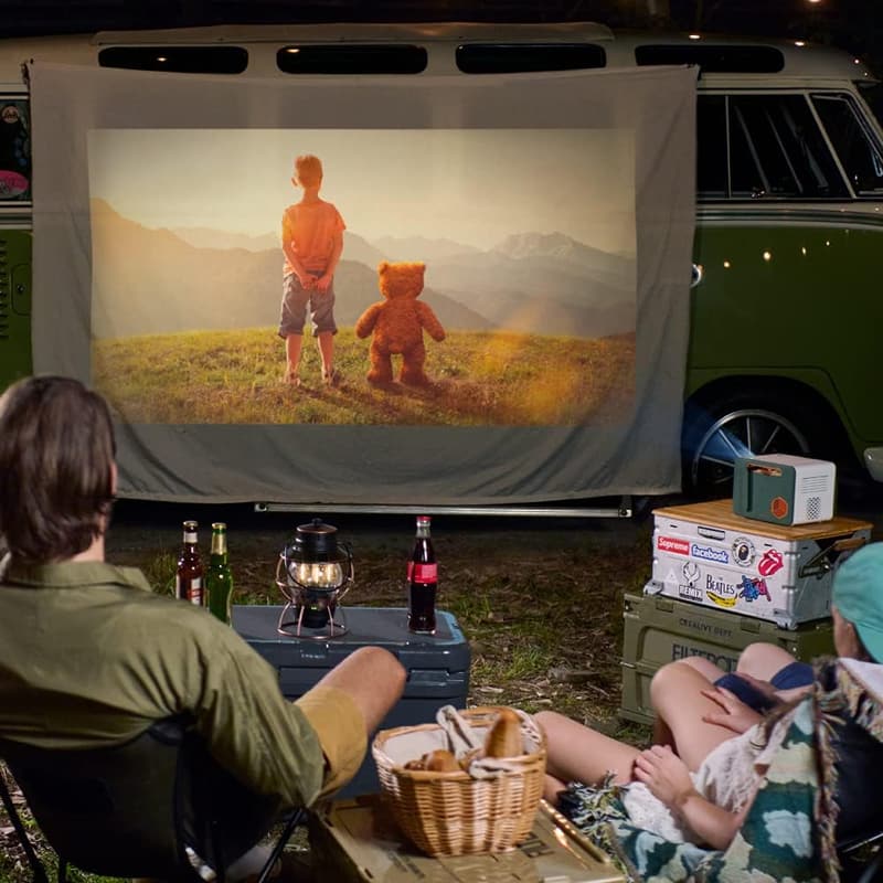 BenQ GS50 1080p Wireless Outdoor Projector for Camping