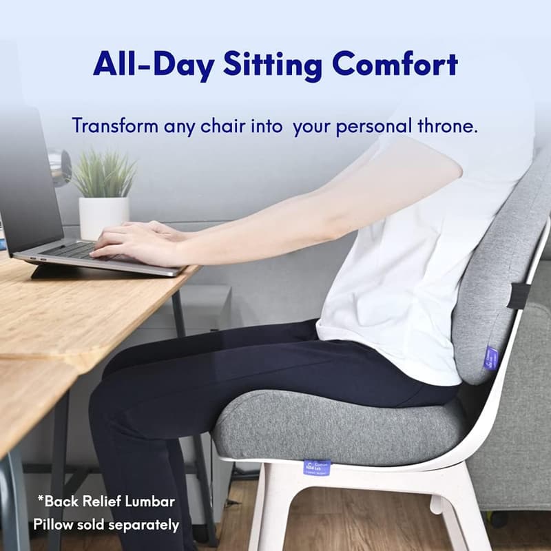 Patented Pressure Relief Seat Cushion for Office & Home