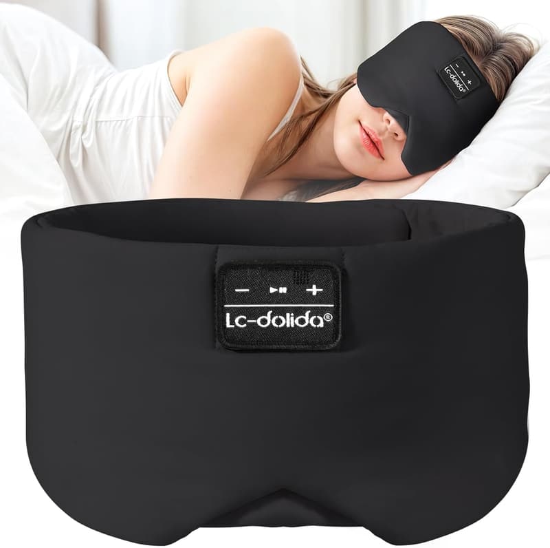 Bluetooth Sleep Mask with Total Blackout - Ice Silk Comfort