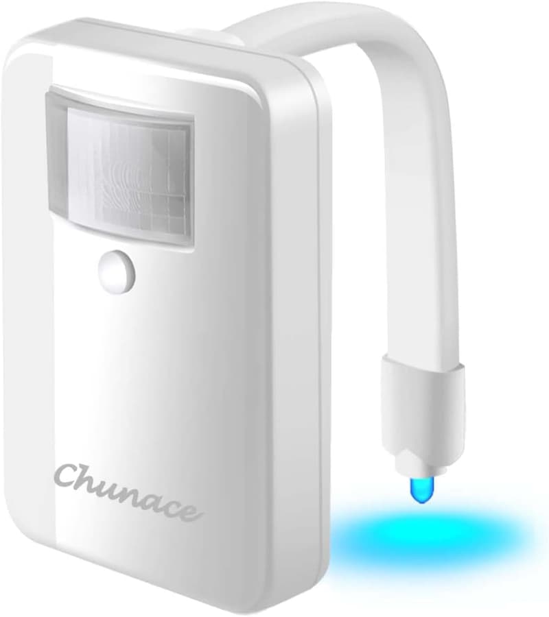 Motion Sensor Toilet Bowl Night Light - 16 Color LED Gadget