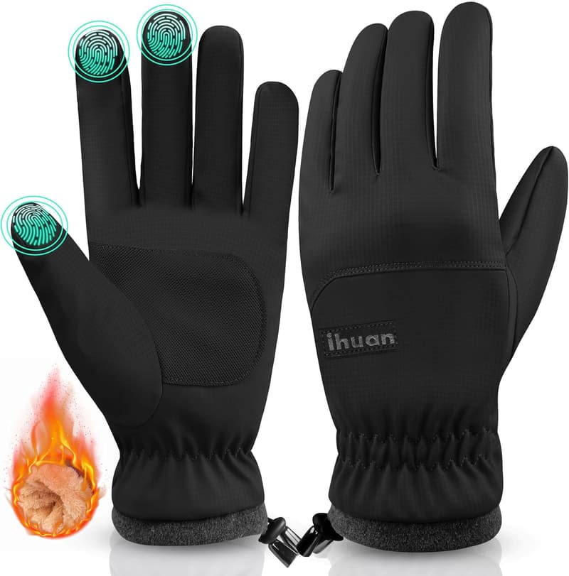 Winter Waterproof Ski Gloves for Men and Women - Warm Cold Weather Gear