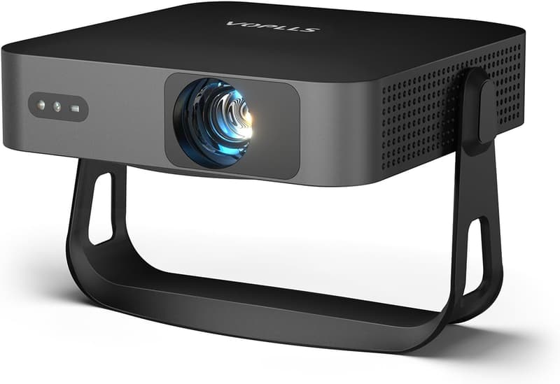 Native 1080P Mini Projector with WiFi & Bluetooth, Portable Outdoor Use