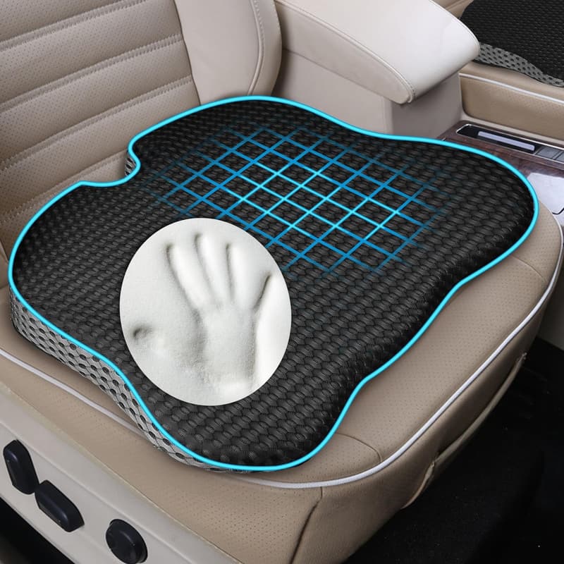 Memory Foam Car Seat Cushion for Sciatica Relief