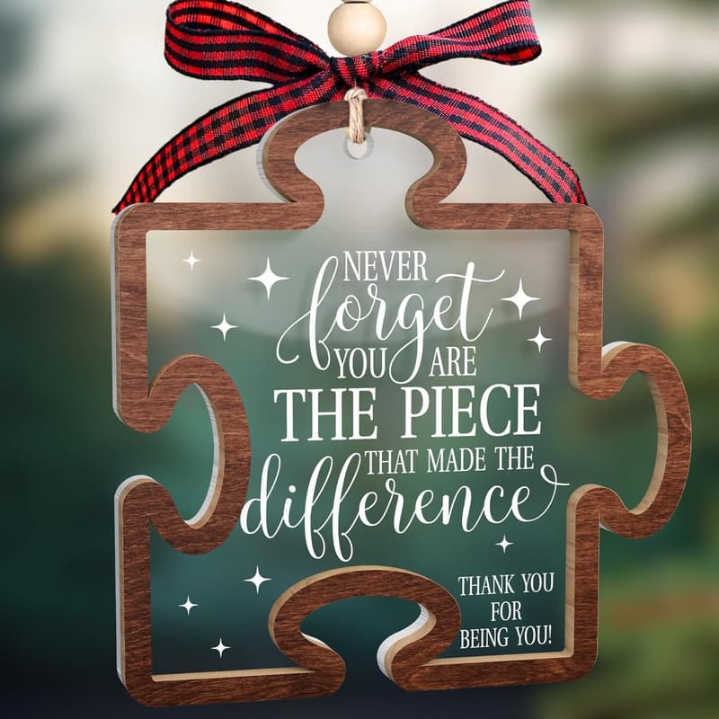 Teacher Appreciation Acrylic Ornament - Thank You Gift for Employees