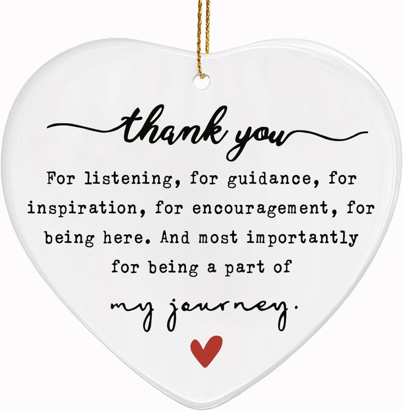 Thank You Gift Ornaments for Women, Ideal Appreciation Gift