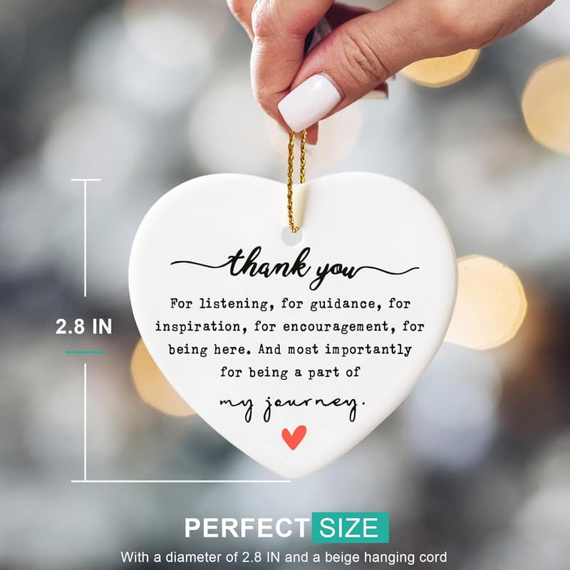 Thank You Gift Ornaments for Women, Ideal Appreciation Gift