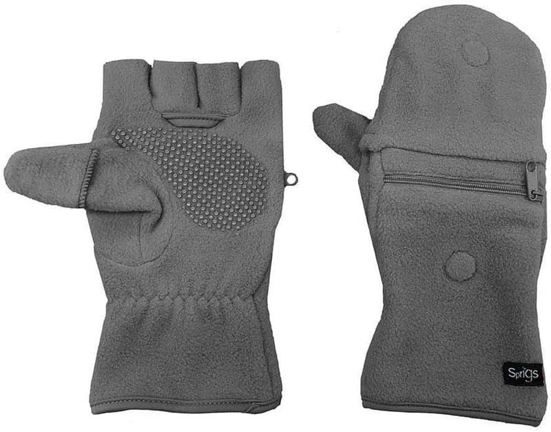 Adjustable Fingerless Gloves with Phone Pocket