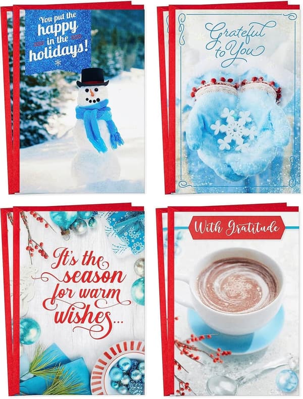 Appreciation Christmas Card Set for Caregivers & Service Workers