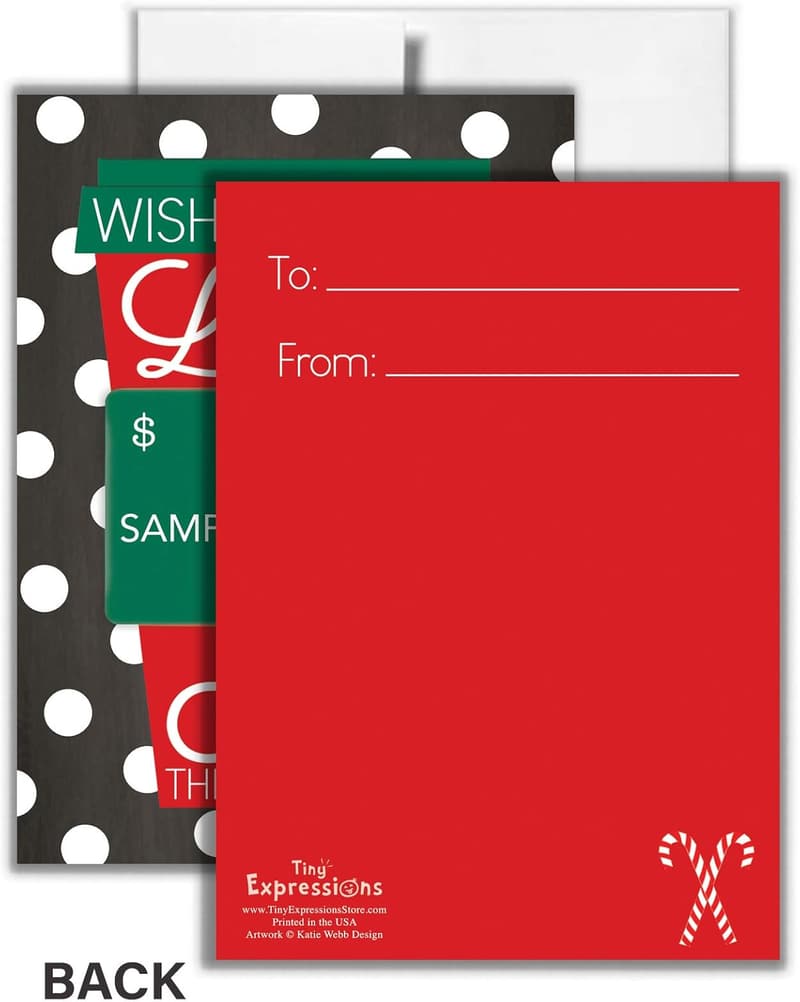 Christmas Appreciation Coffee Gift Card Holders (4 Pack)