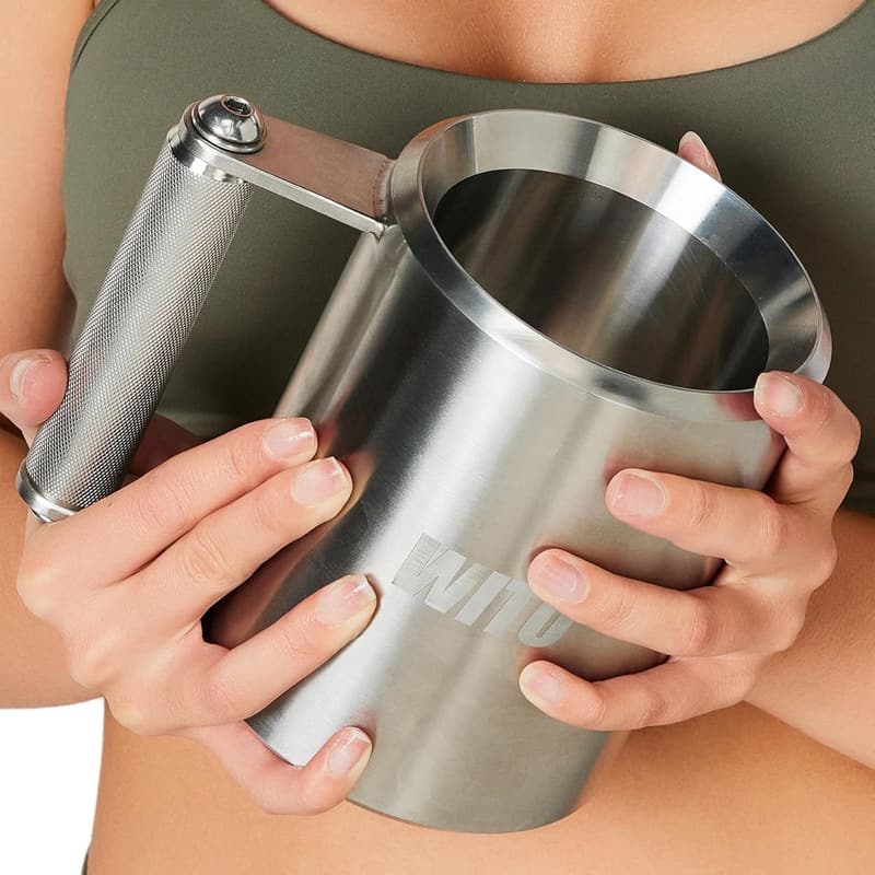 Funny Dumbbell Coffee Mug - 400ML Stainless Steel Gym Gift