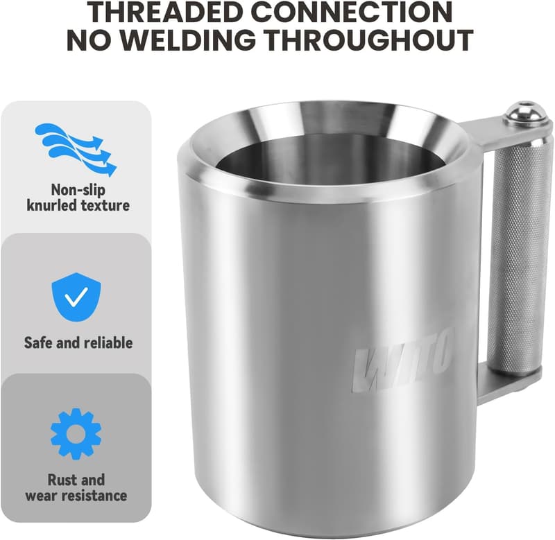 Funny Dumbbell Coffee Mug - 400ML Stainless Steel Gym Gift