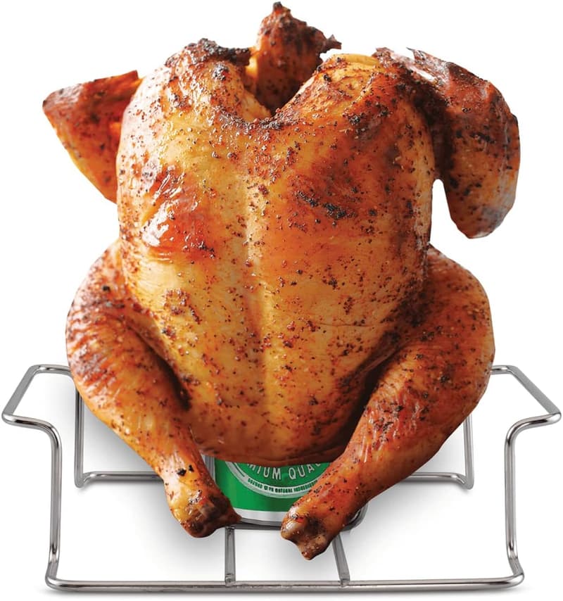 Premium Stainless Steel Beer Can Chicken Holder for Grilling