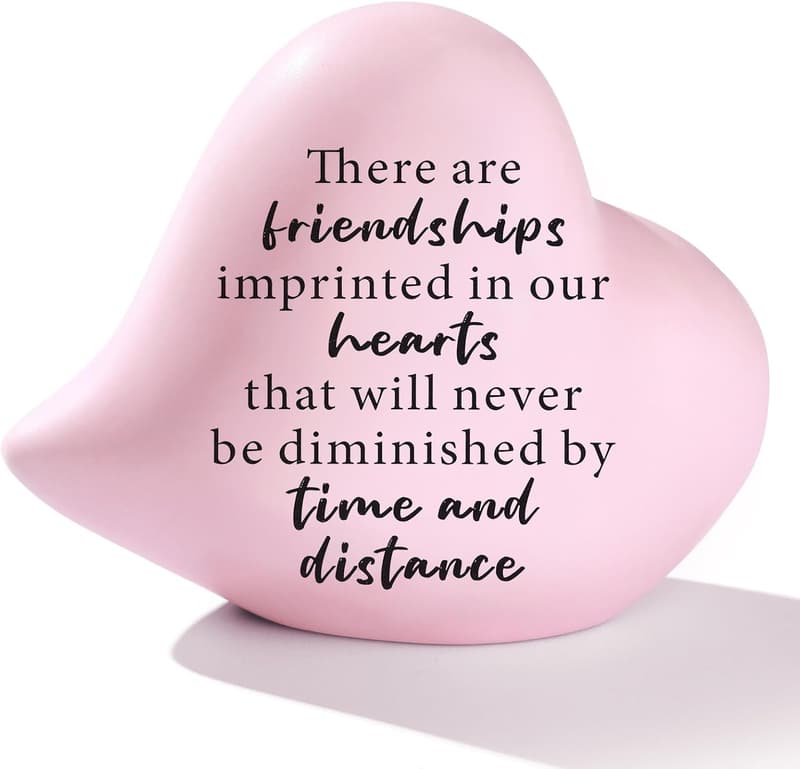 Heart-Shaped Ceramic Decor - Friendship Gift for Women