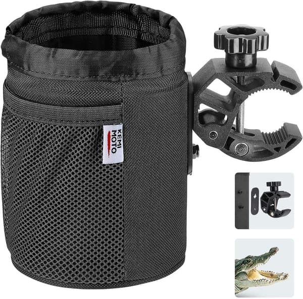 Universal Oxford Fabric Motorcycle Drink Holder with Clamp