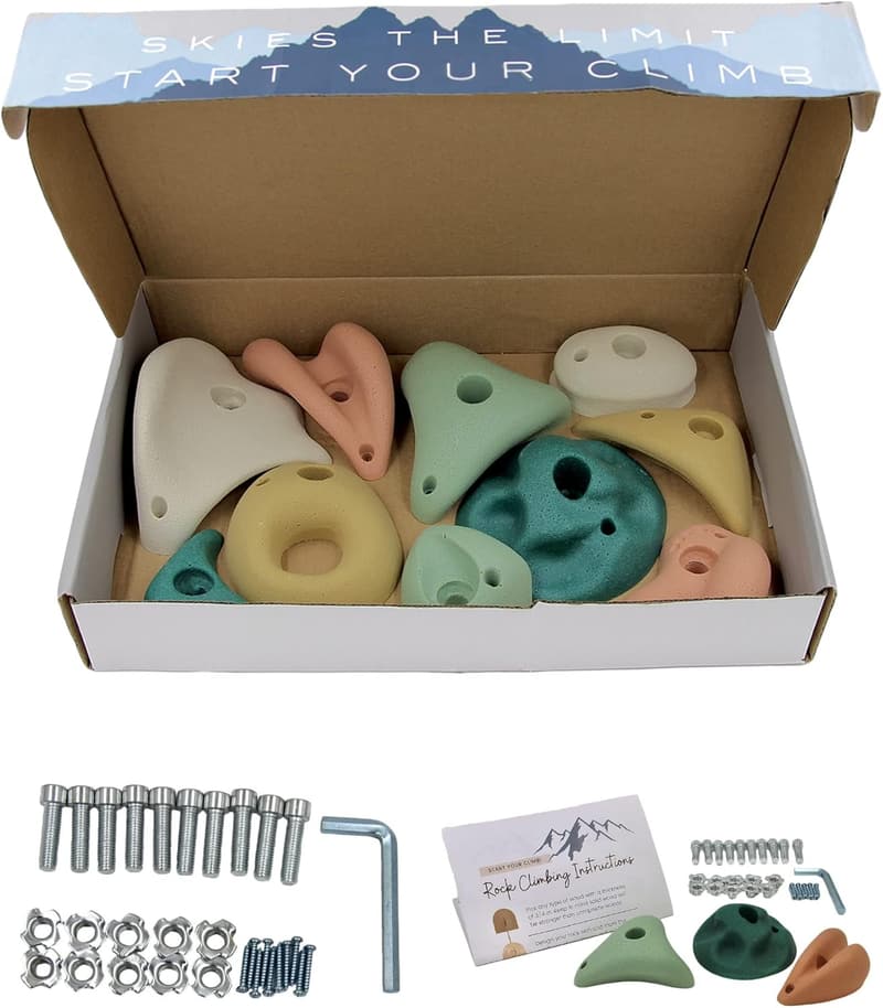 Premium Rock Climbing Holds for Kids - Indoor Wall Set