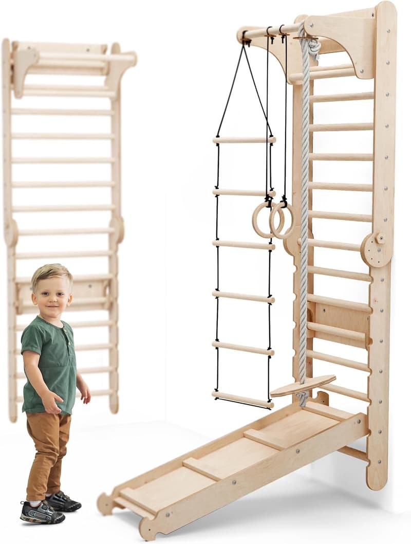 Indoor Playground Jungle Gym Play Set for Kids Ages 2-12