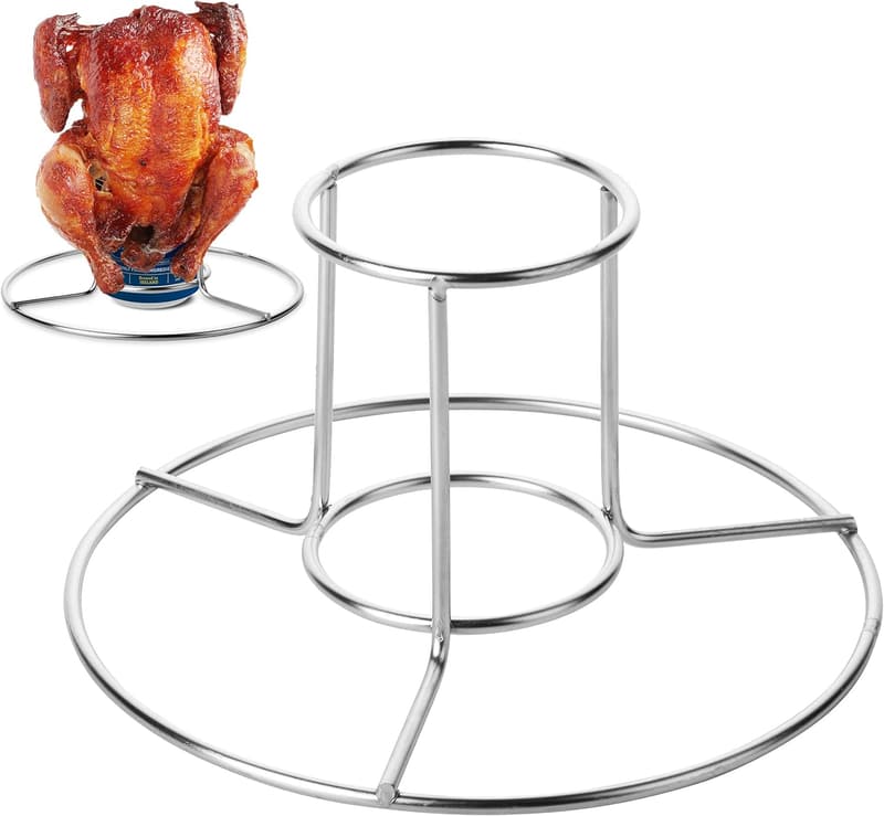Stainless Steel Beer Can Chicken Holder for Grill