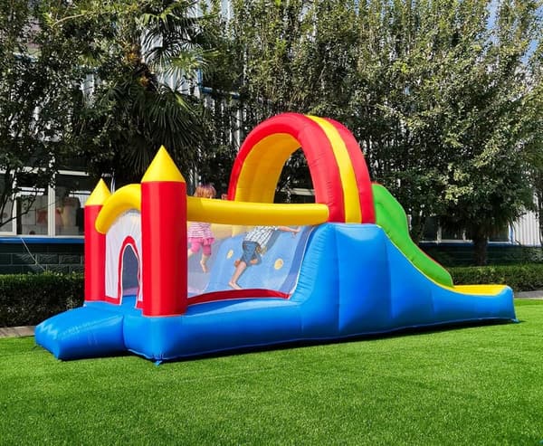 Kids Inflatable Bounce House with Slides & Climbing Wall