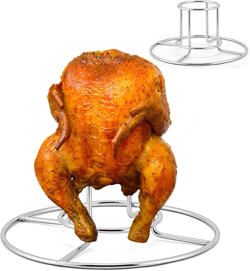 Stainless Steel Beer Can Chicken Holder Set for Grilling