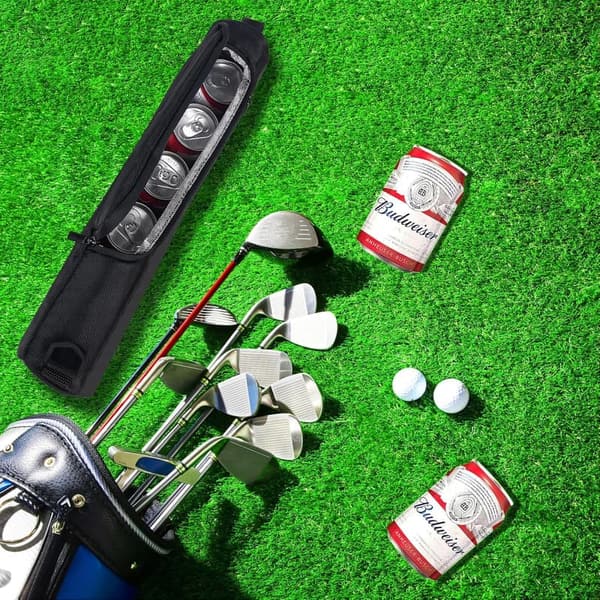 Father's Day Golf Bag Cooler - Holds 6 Cans, Ideal Gift for Dad