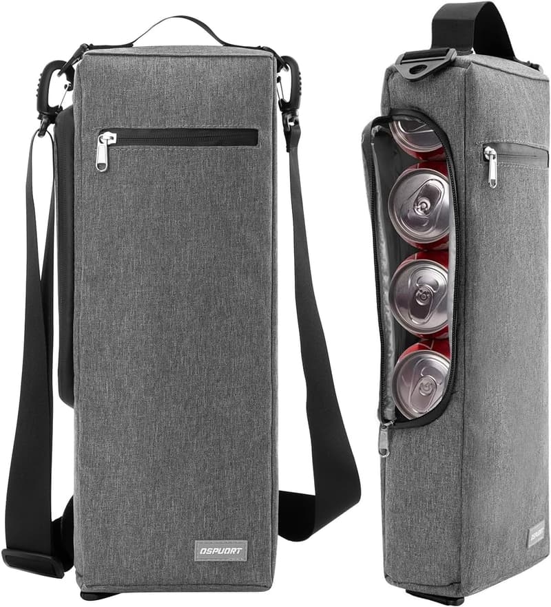 Insulated Beer Sleeve for Golf Bag - Leakproof Cooler for Cans