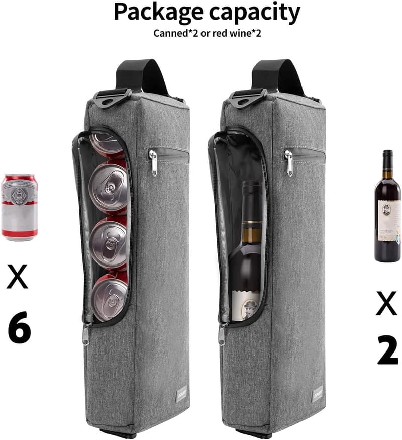 Insulated Beer Sleeve for Golf Bag - Leakproof Cooler for Cans