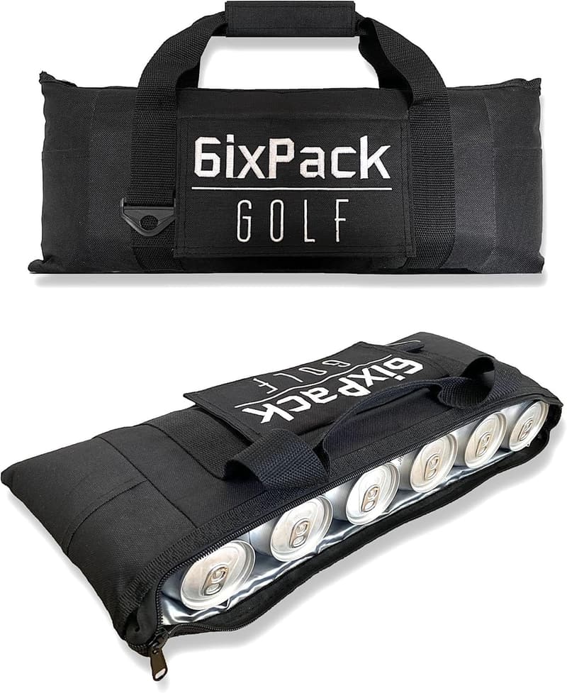 Portable Golf Cooler Bag with Insulation and Ice Packs