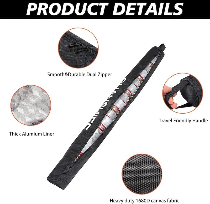 7-Can Insulated Beer Sleeve for Golf Bags