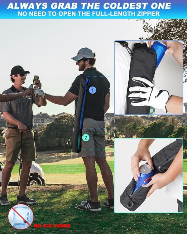 Insulated Golf Cooler Bag for Beer Cans