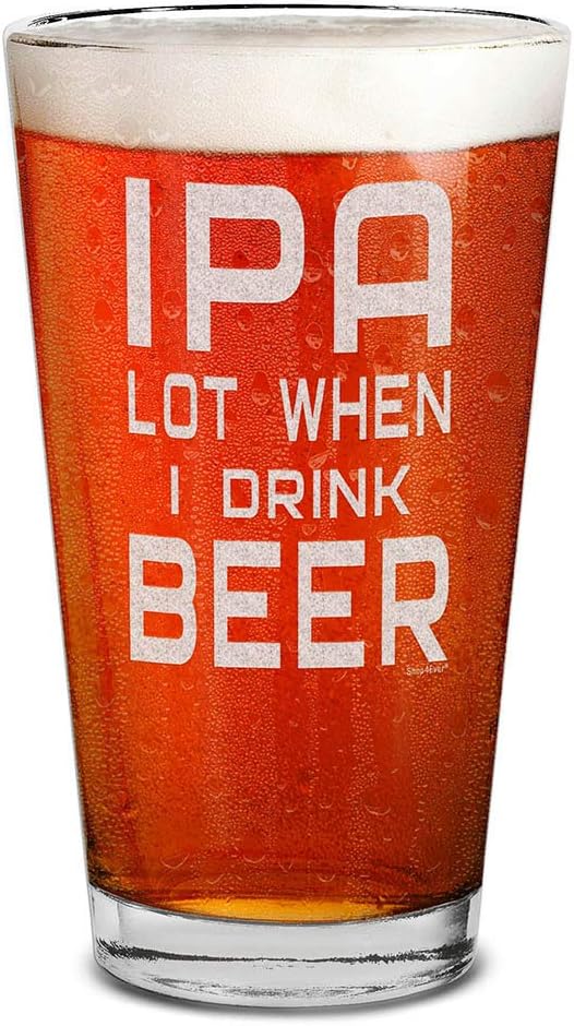 Funny Gift for Him: Engraved 16 oz Beer Pint Glass