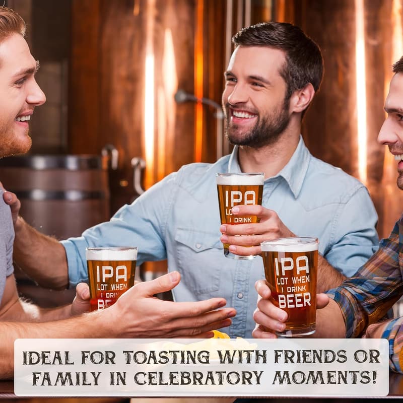 Funny Gift for Him: Engraved 16 oz Beer Pint Glass