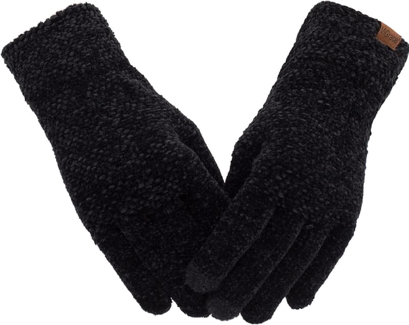 Warm Chenille Winter Touchscreen Gloves for Women