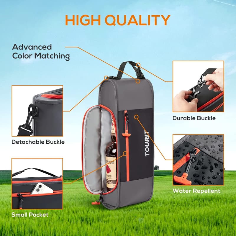 Golf Accessories: Small Insulated Cooler Sleeve for 6 Cans
