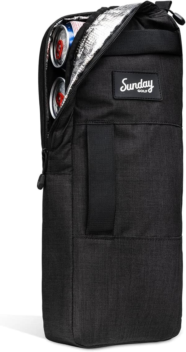 Golf Cooler Bag with Water-Resistant Zippers & Ice Pack Sleeves