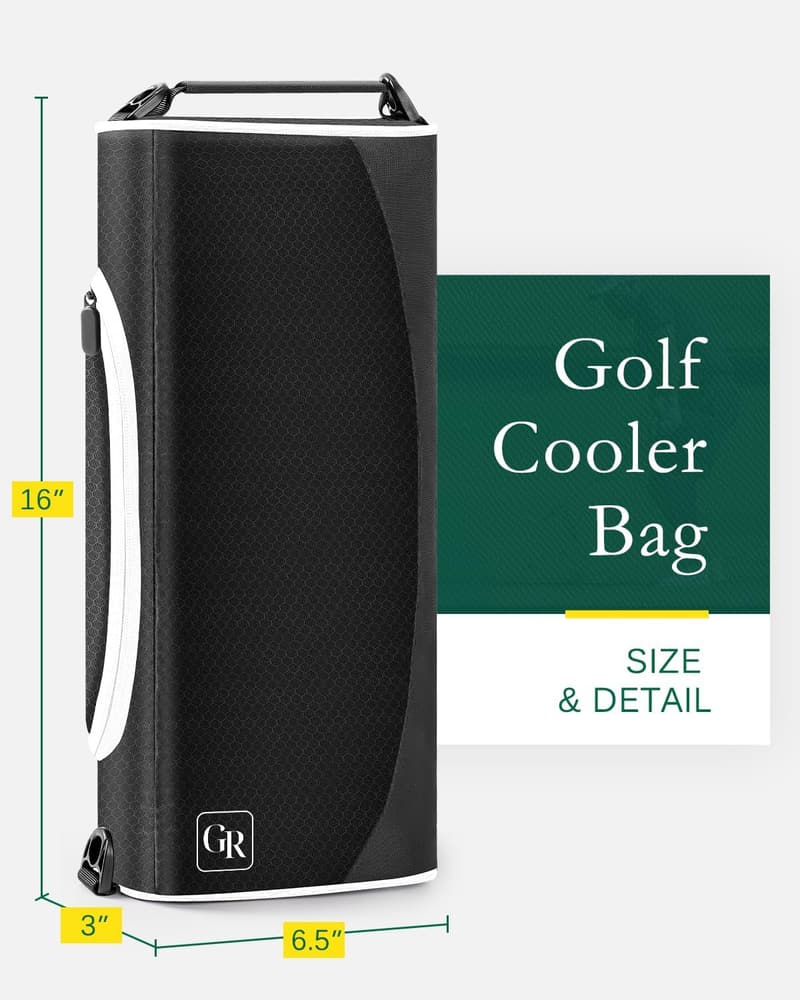 Fathers Day Golf Cooler Bag with Ice Packs - Fits Golf Bags