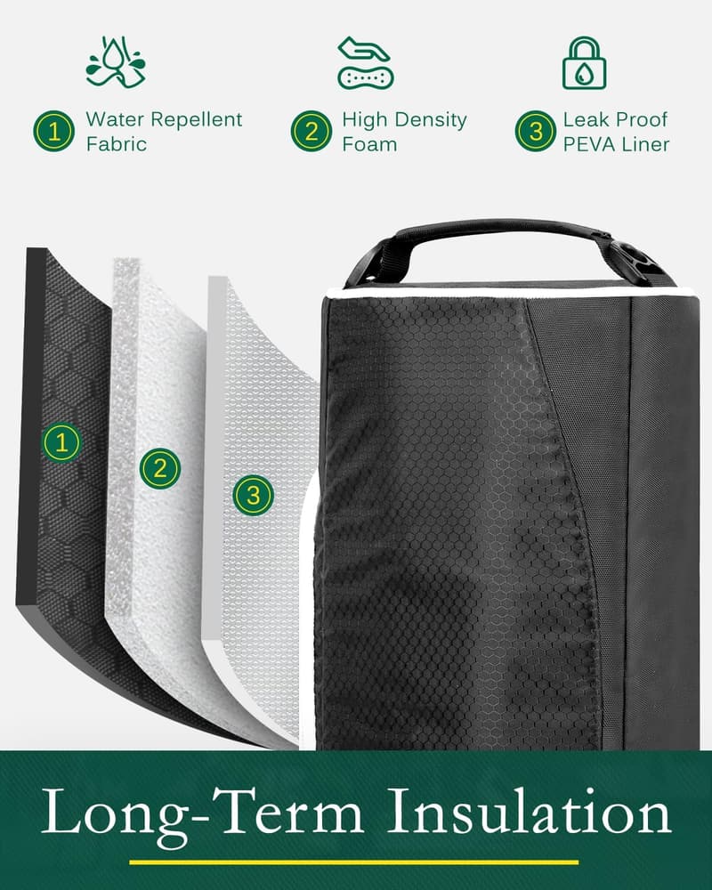 Fathers Day Golf Cooler Bag with Ice Packs - Fits Golf Bags