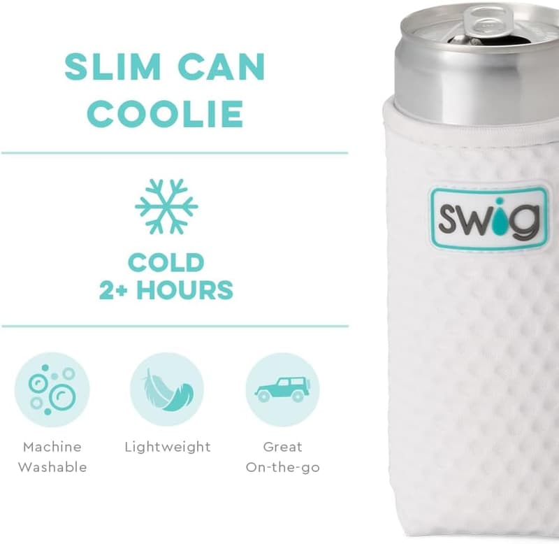Beach Accessories: Neoprene Slim Can Cooler with Pocket