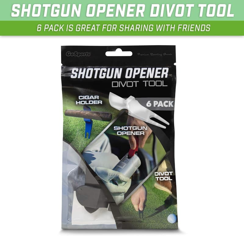 Golf Party Cigar Holder & Divot Tool Set - 6 Pack