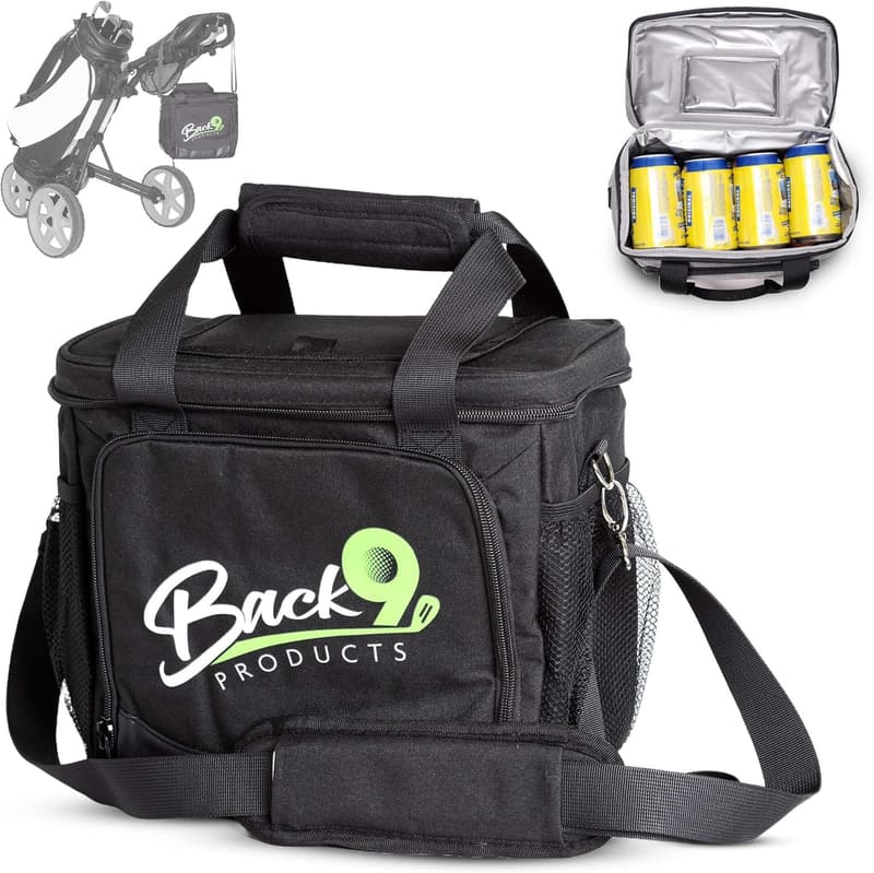12-Can Golf Cooler Bag with Magnetic Lid – Insulated Backpack