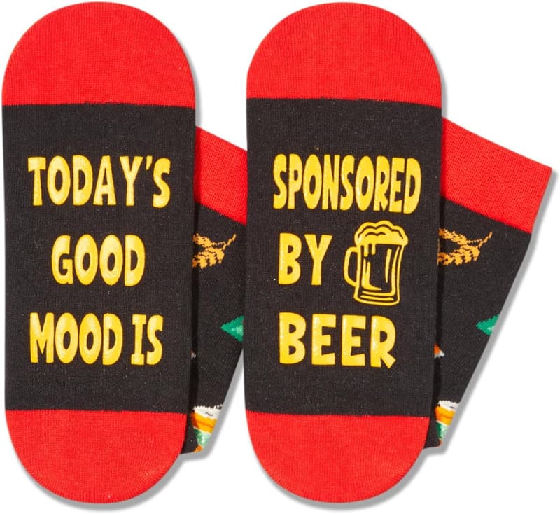 Funny Drink Lover Gift Set - Wine, Beer, Coffee, & Socks