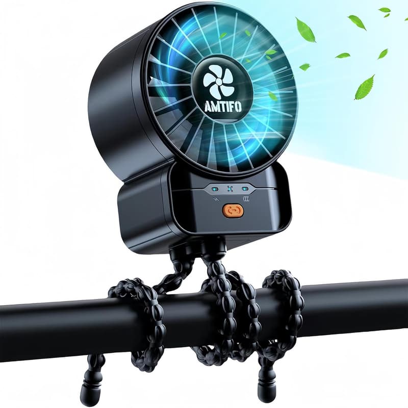 Portable Stroller Fan - Rechargeable Clip-On Cooling Fan for Babies