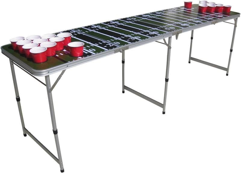 Football Field Game Pong Table with Cup Holes