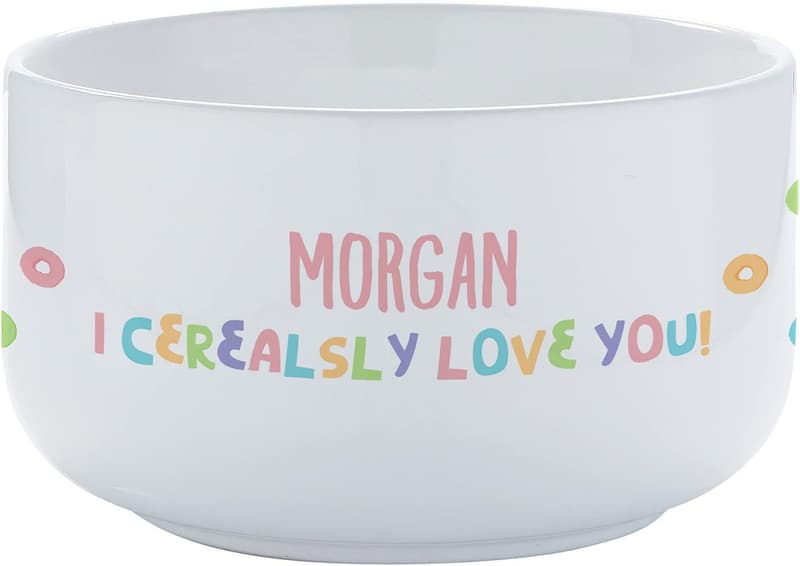 Customizable 14oz Kids Cereal Bowl - Dishwasher & Microwave Safe