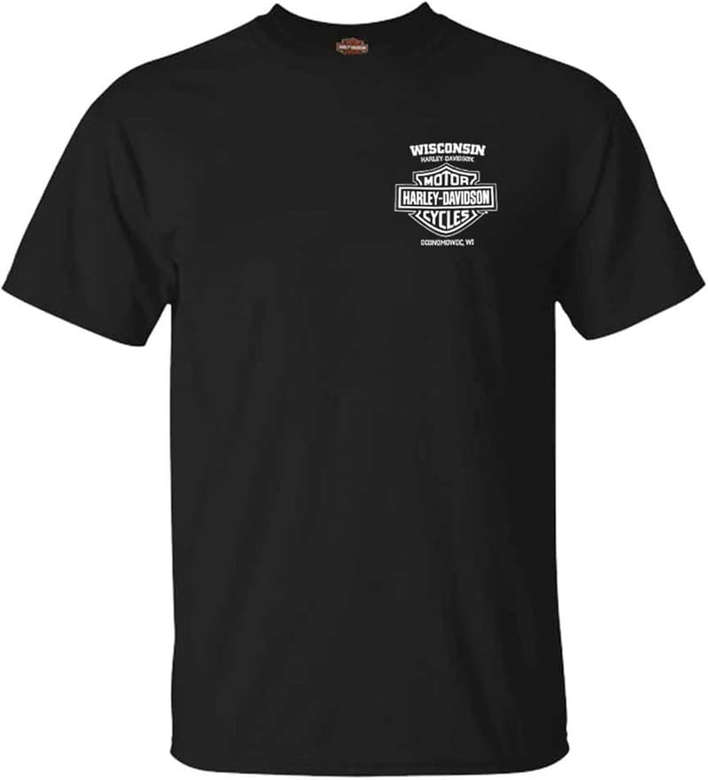 Men's Cotton Crew-Neck T-Shirt - Harley-Davidson Lightning Crest