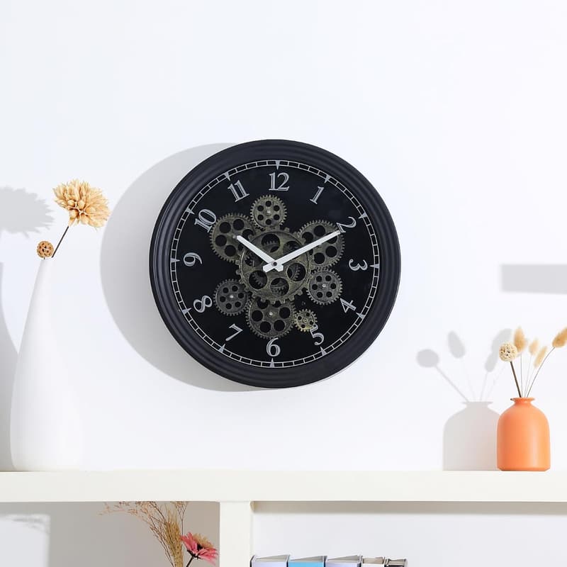 Vintage Industrial Steampunk Wall Clock for Home Decor