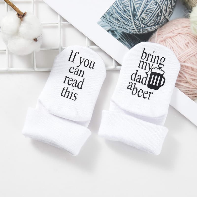 Baby Socks Gift for Mom-to-Be - Unisex Baby Shower Essential