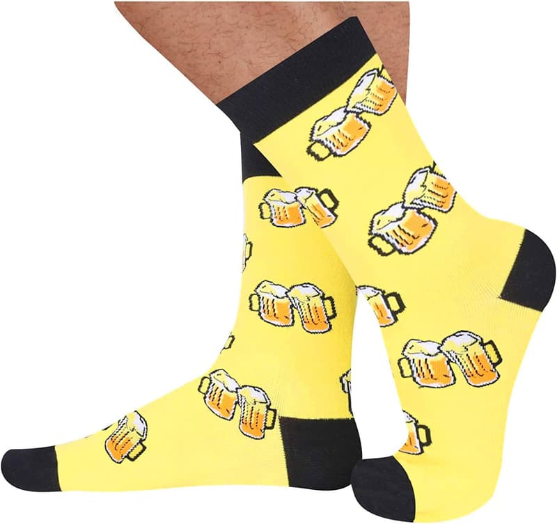 Bourbon Whiskey Socks for Men - Funny Drink Lover Gift